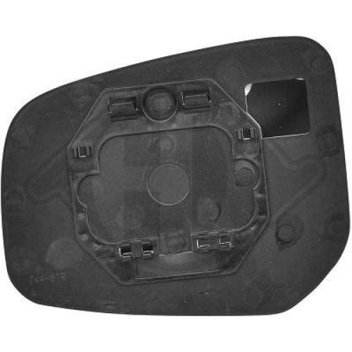 DIEDERICHS Cristal de espejo, retrovisor exterior