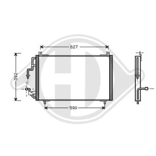 DIEDERICHS Condenser, air conditioning