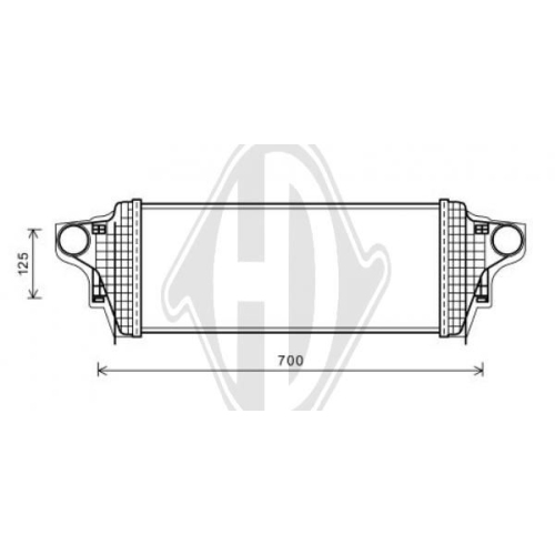 DIEDERICHS Intercooler, inlaatluchtkoeler DIEDERICHS Climate