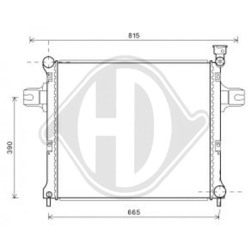 DIEDERICHS Radiator, engine cooling DIEDERICHS Climate