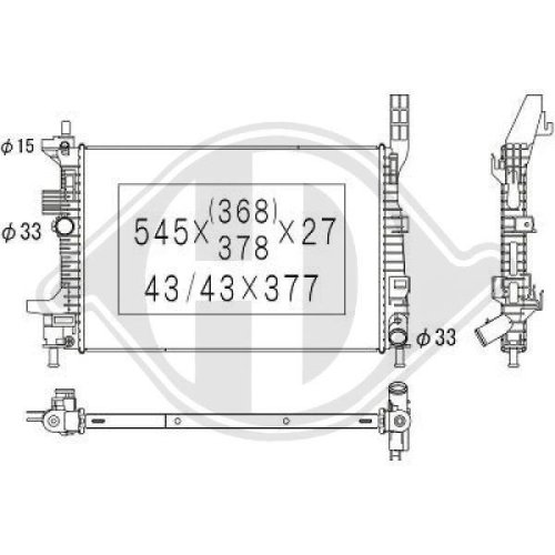 DIEDERICHS Radiador, refrigeración del motor DIEDERICHS Climate