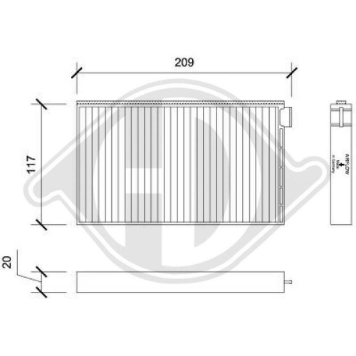 DIEDERICHS Radiateur, refroidissement du moteur DIEDERICHS Climate