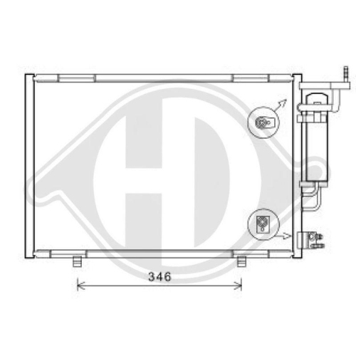 DIEDERICHS Ventilador, condensador do ar condicionado DIEDERICHS Climate