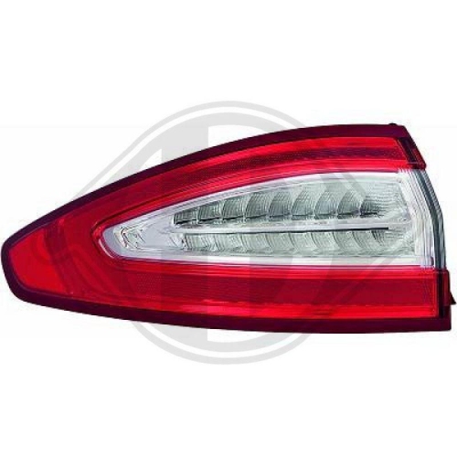 DIEDERICHS Vidro de espelho, espelho retrovisor exterior
