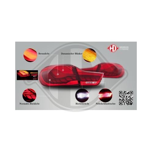 DIEDERICHS Zestaw lampy tylnej HD Tuning