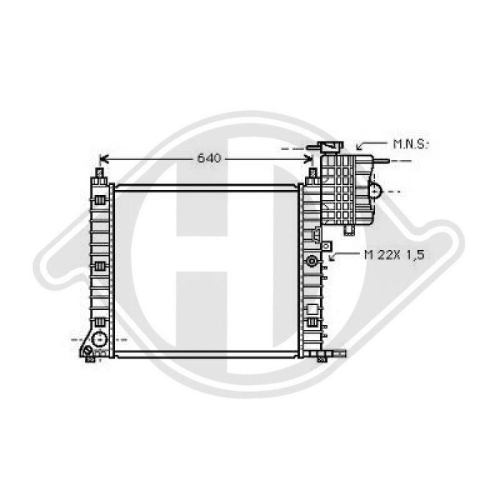 DIEDERICHS Radiador, refrigeración del motor DIEDERICHS Climate