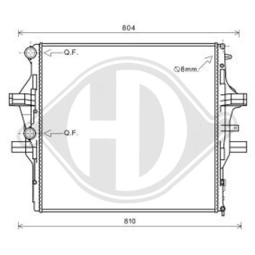 DIEDERICHS Radiateur, refroidissement du moteur DIEDERICHS Climate