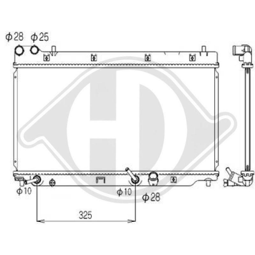 DIEDERICHS Radiador, refrigeración del motor DIEDERICHS Climate