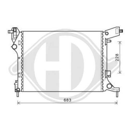 DIEDERICHS Radiateur, refroidissement du moteur DIEDERICHS Climate
