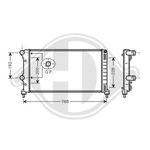 DIEDERICHS Radiador, refrigeración del motor DIEDERICHS Climate