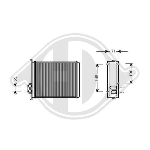 DIEDERICHS Radiador, refrigeración del motor DIEDERICHS Climate