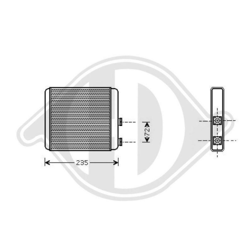 DIEDERICHS Radiateur, refroidissement du moteur DIEDERICHS Climate
