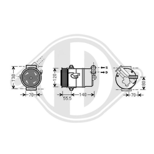 DIEDERICHS Radiador, refrigeración del motor DIEDERICHS Climate