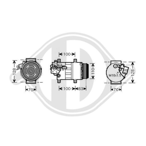 DIEDERICHS Radiatore, Raffreddamento motore DIEDERICHS Climate