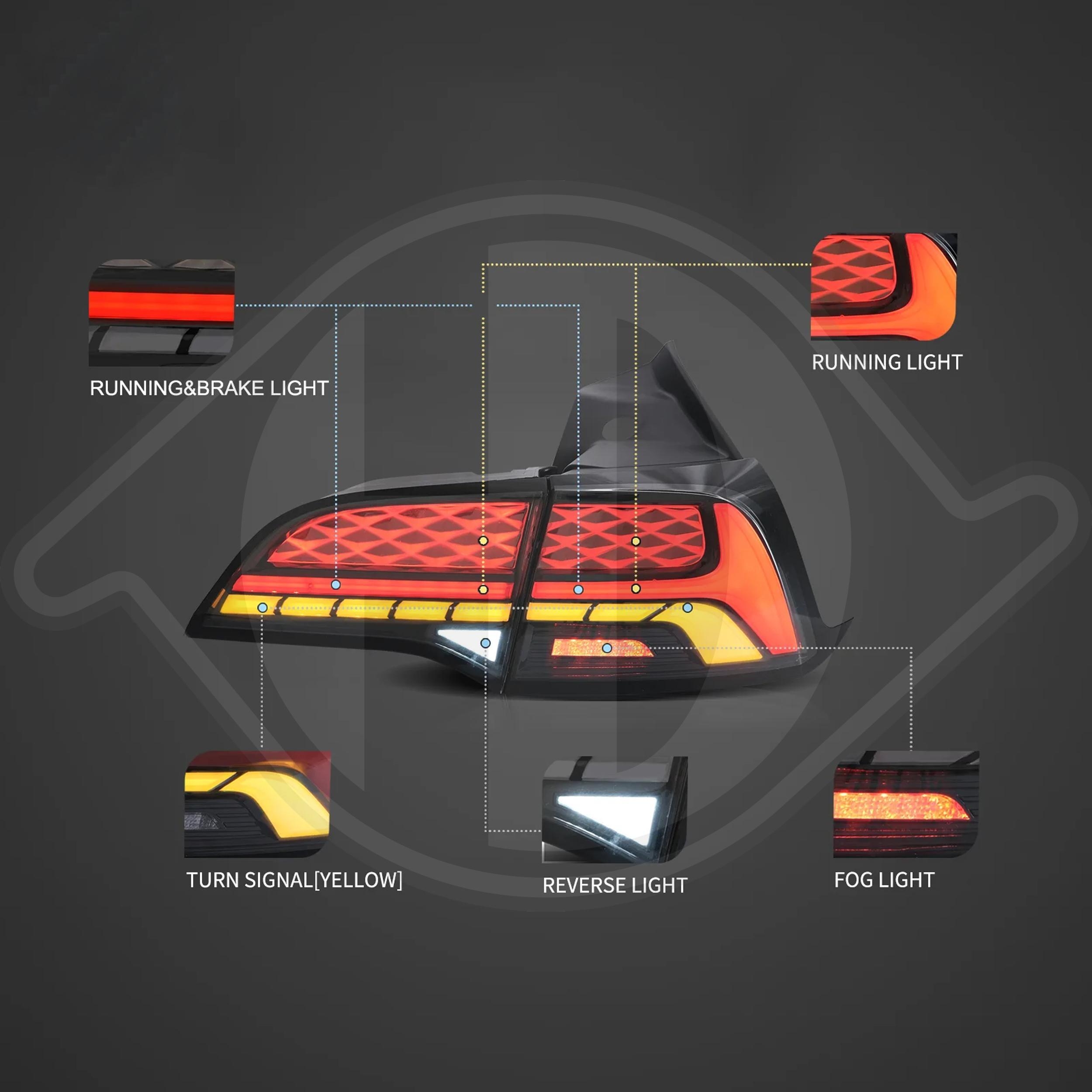 DIEDERICHS Jogo de farolins traseiros HD Tuning