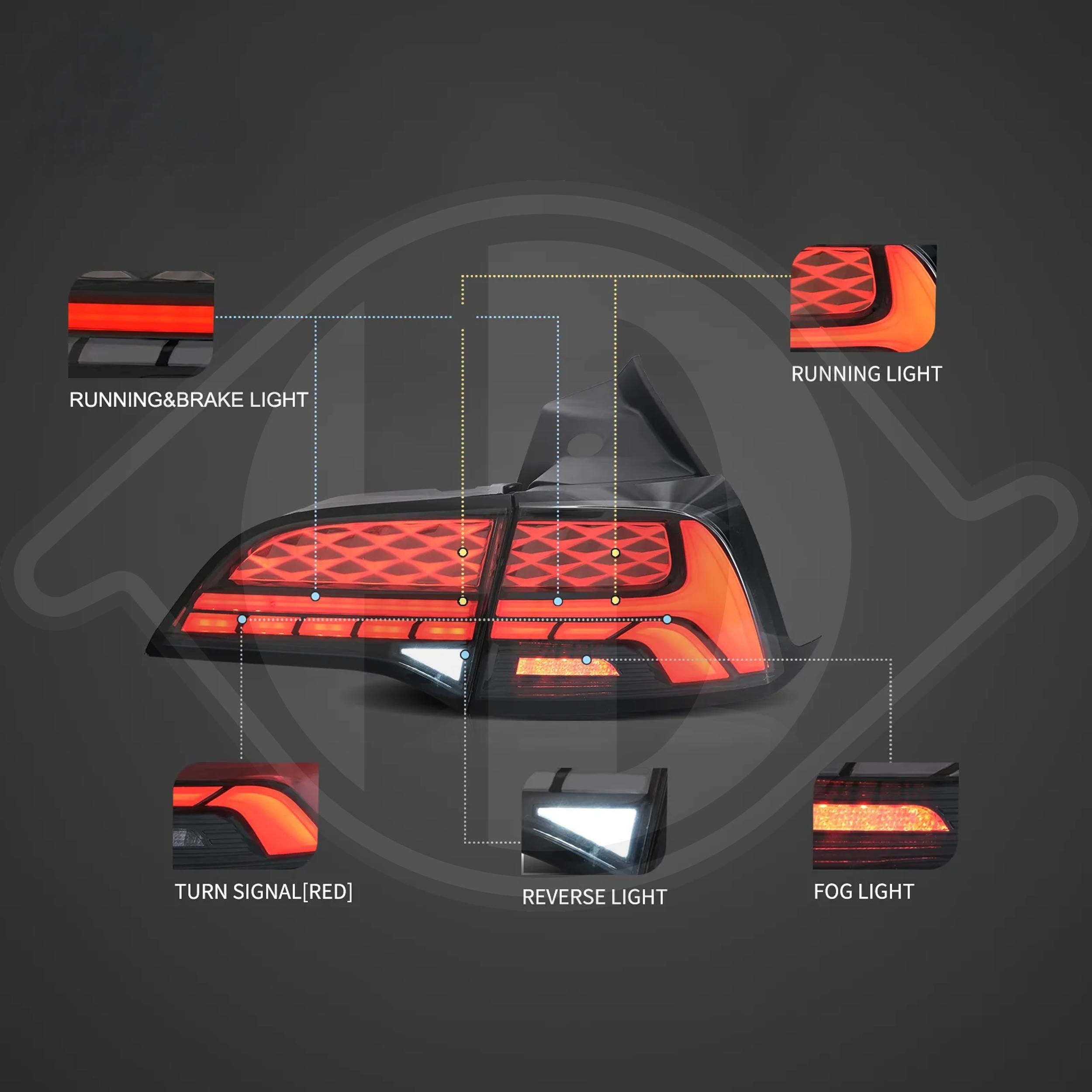 DIEDERICHS Jogo de farolins traseiros HD Tuning