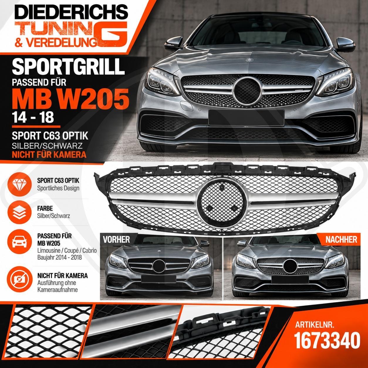 DIEDERICHS Grelha de radiador HD Tuning