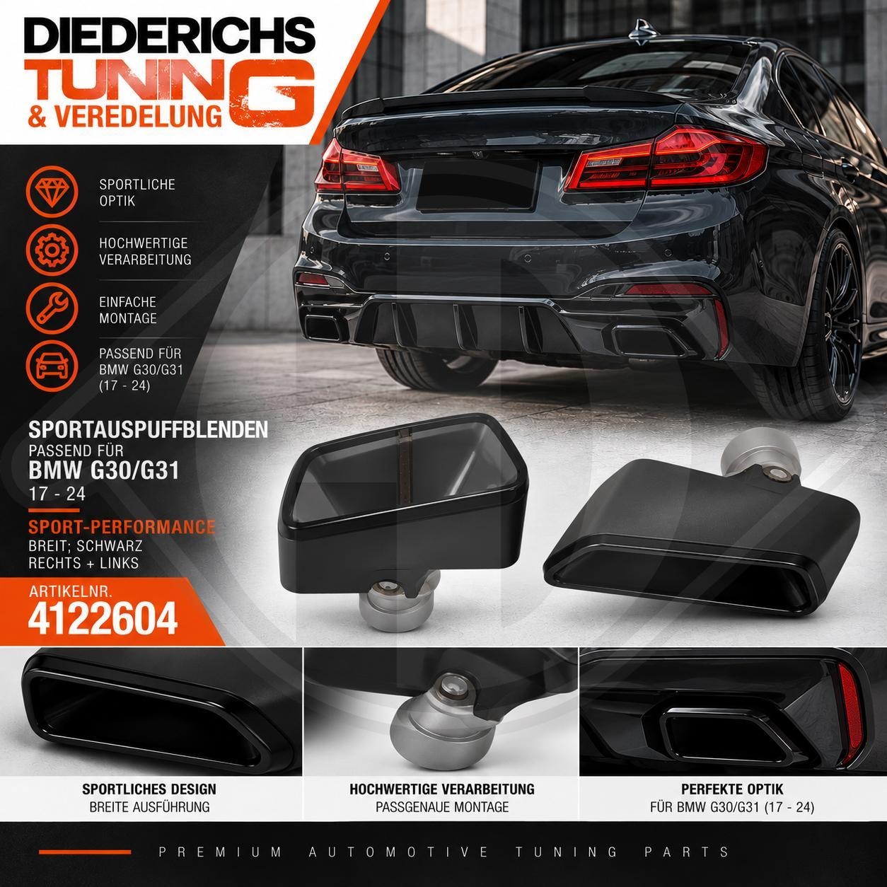 DIEDERICHS Uitlaateindstuk HD Tuning