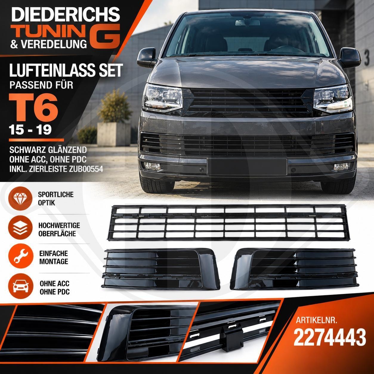 DIEDERICHS Radyat&ouml;r ızgarası HD Tuning